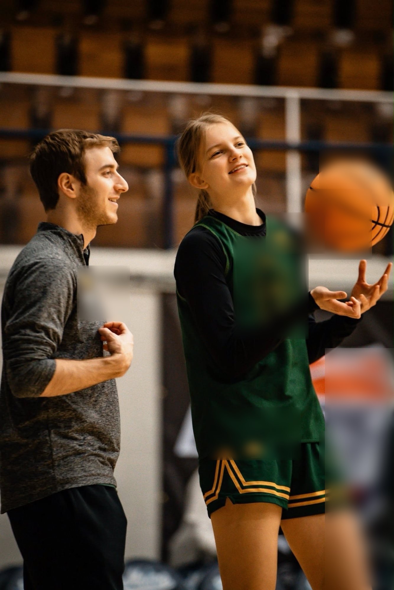 Alec Kerdell with Nikola during a Vermont practice